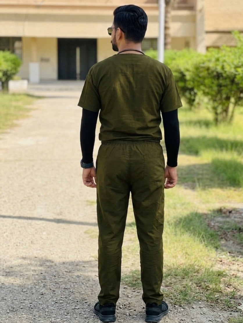 Executive Unisex Scrubs MD-86 (Dark Olive)