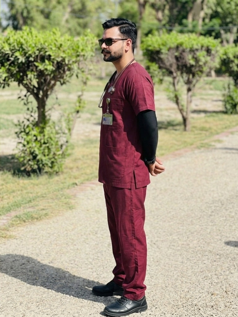 Executive Unisex Scrubs MD-87 (Maroon)
