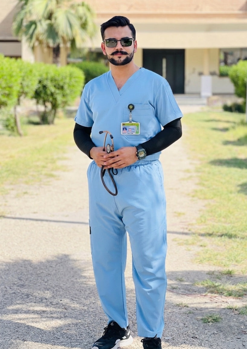 Executive Unisex Scrubs MD-84 (Sky Blue)