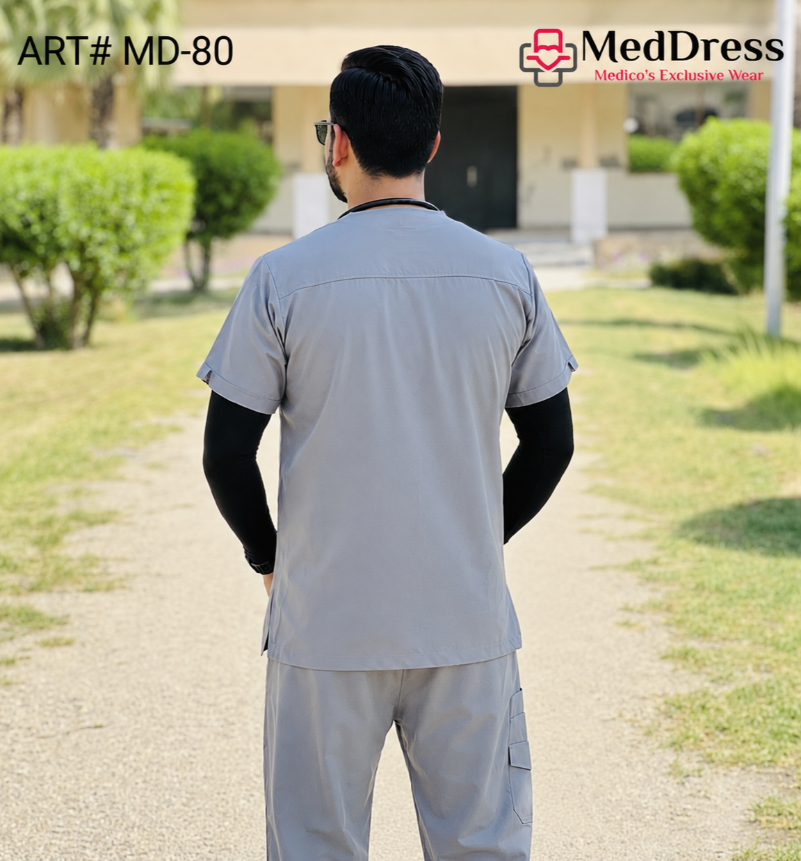 Executive Unisex Scrub MD-80 Silver Grey