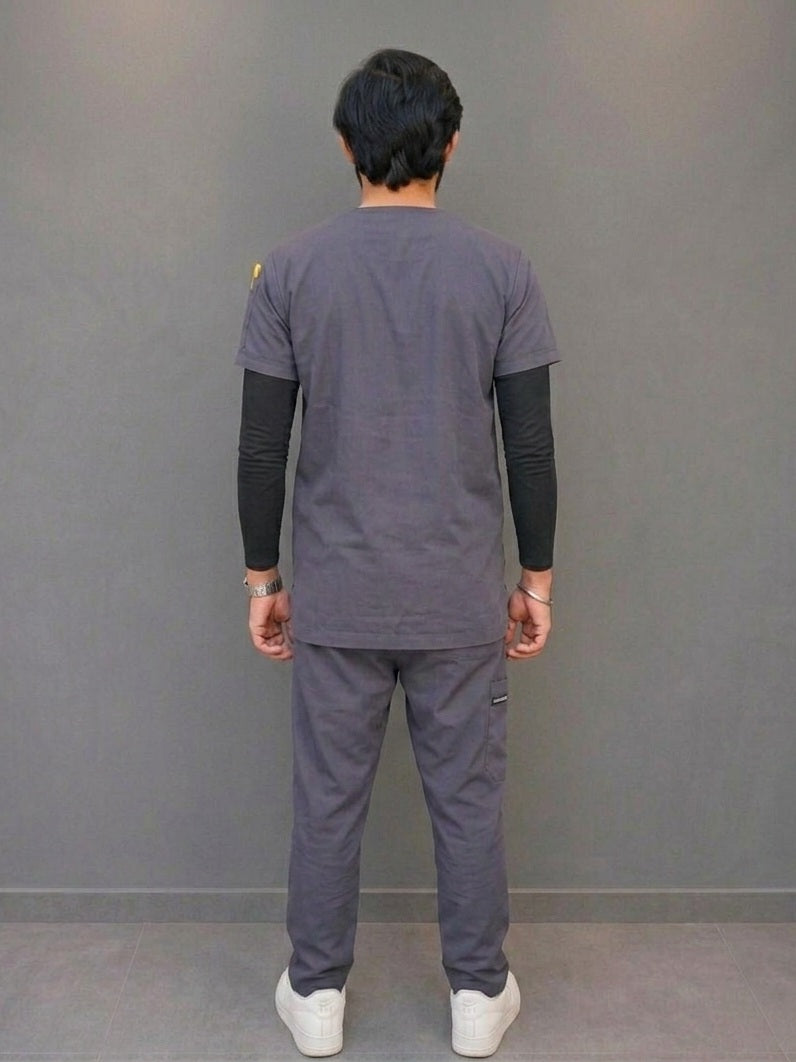 Executive Unisex Scrubs MD-81 (Dark Grey)