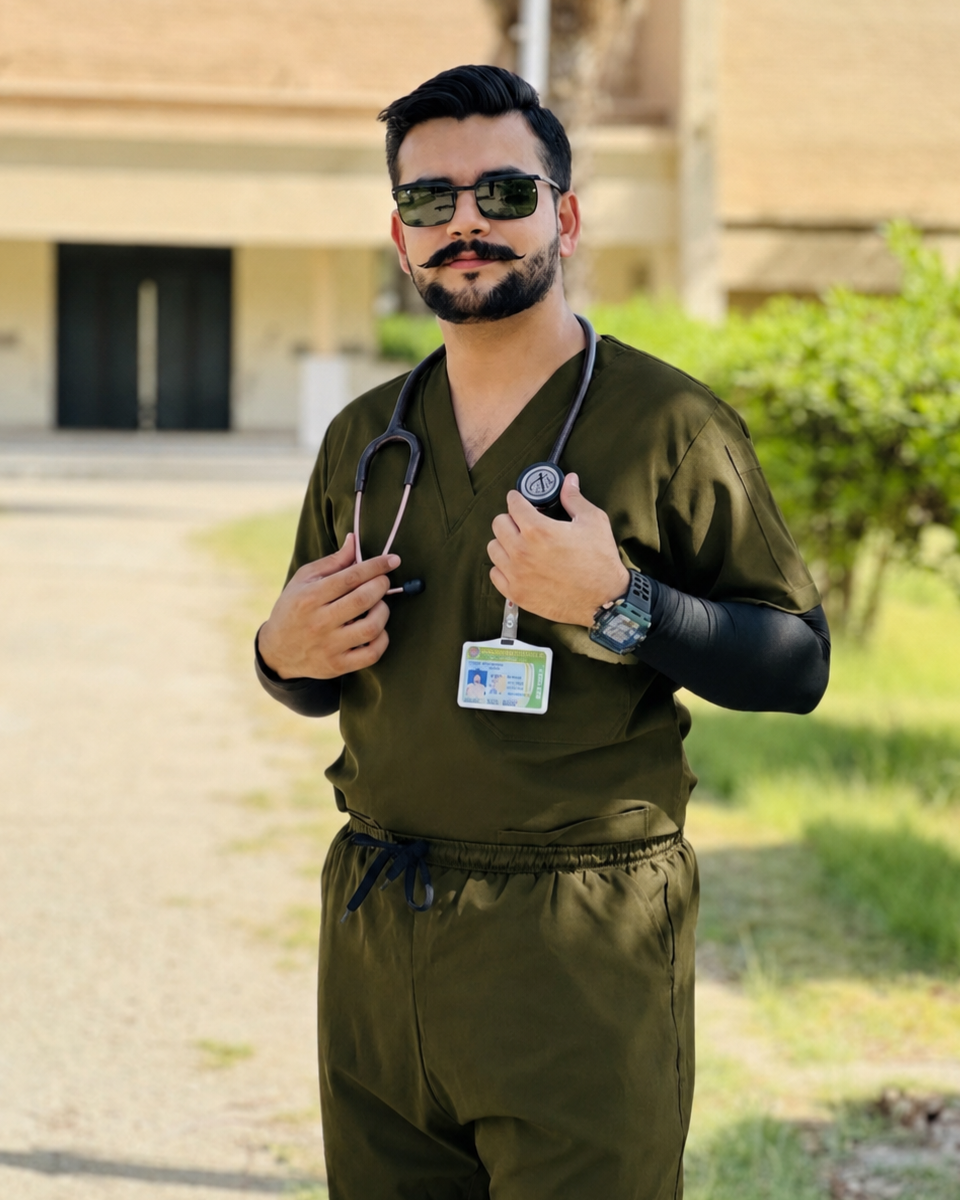Executive Unisex Scrubs MD-86 (Dark Olive)