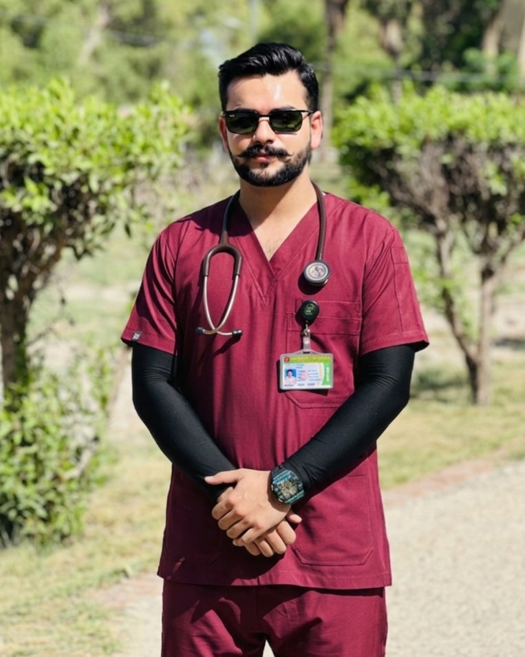 Executive Unisex Scrubs MD-87 (Maroon)