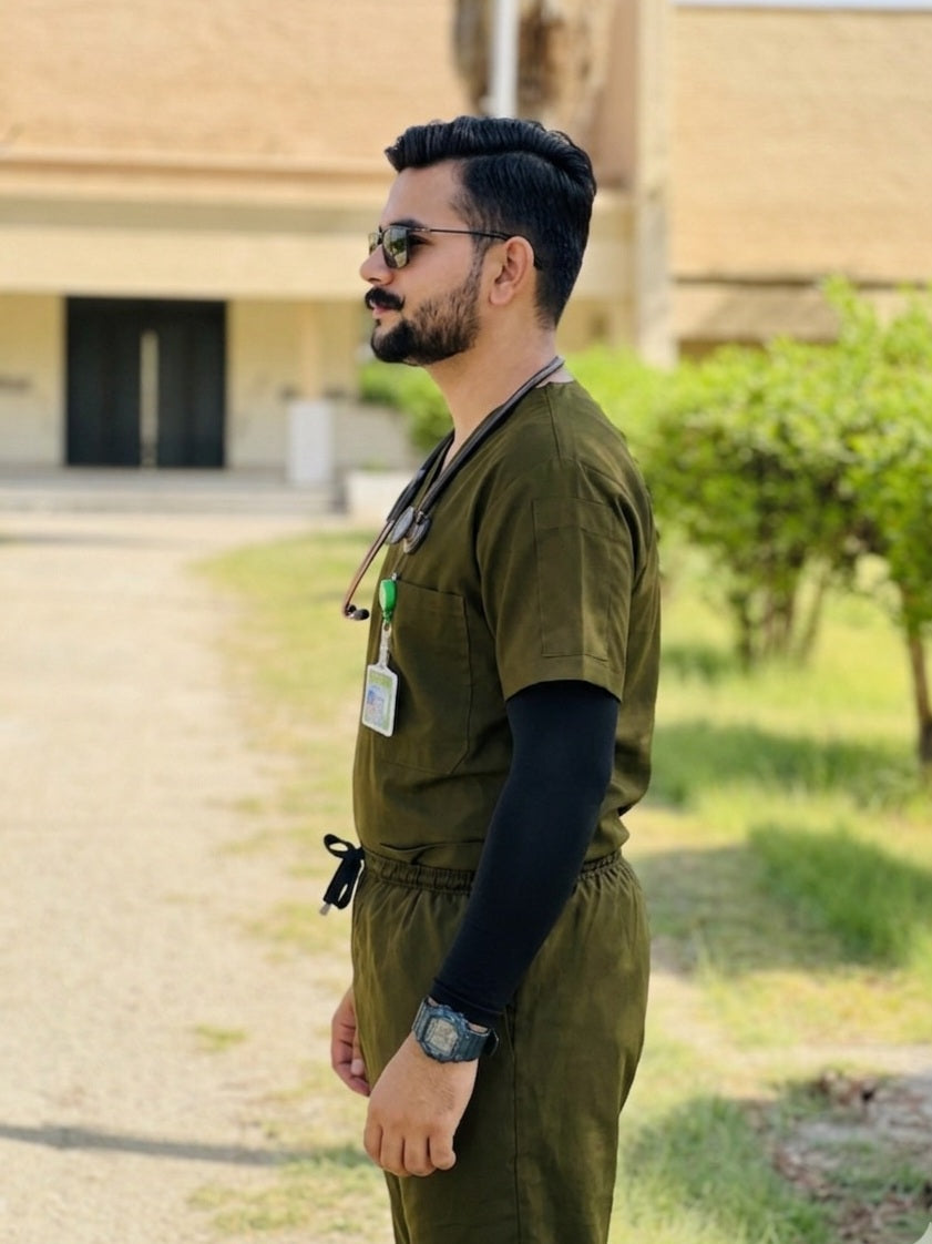 Executive Unisex Scrubs MD-86 (Dark Olive)