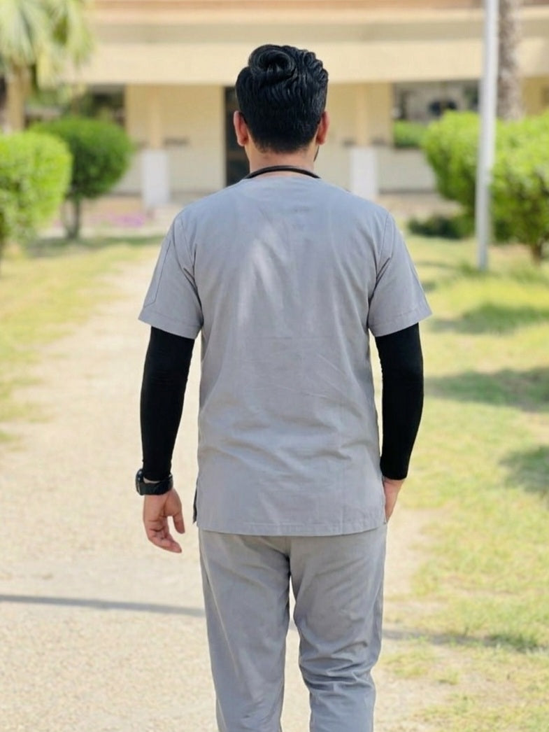 Executive Unisex Scrubs MD-80 (Silver Grey)