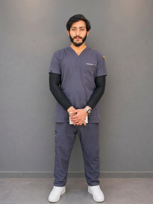 Executive Unisex Scrubs MD-81 (Dark Grey)