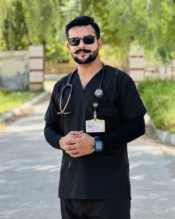 Executive Unisex Scrubs MD-82 (Black)